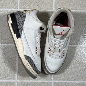 Nike Air Jordan 3 White Cement Reimagined GS Size 6.5Y Boys‎ Sneakers DM0967-100
